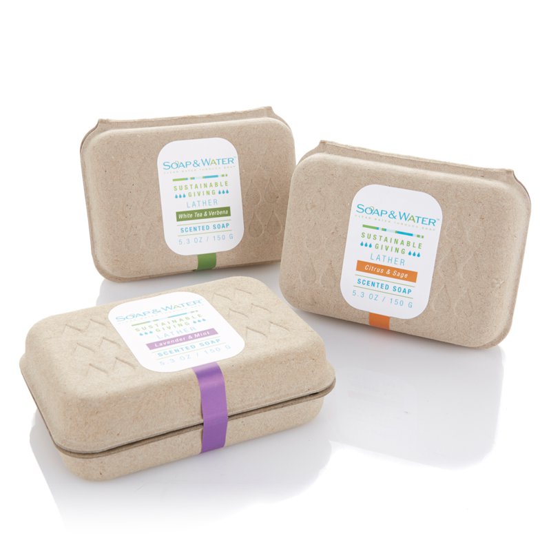 Soap & Water SemiCustom Clamshell Deboss Sustainable Packaging